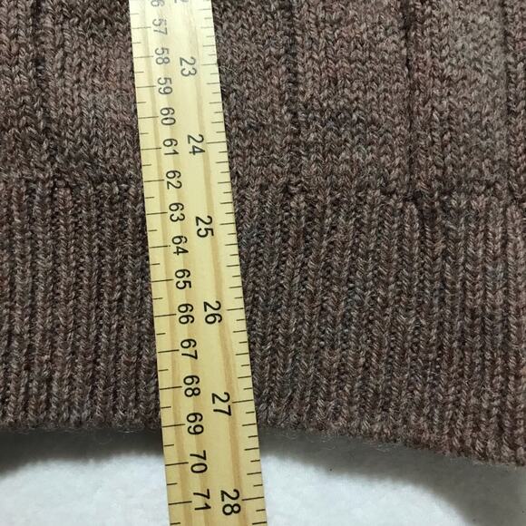 Northern Isles wool leather button up cardigan XL made in USA vintage unisex - Picture 6 of 10